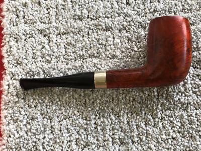 Lowell Imported Briar Billiard Pipe Screw-in Ebonite Stem Rare Vintage Pipe