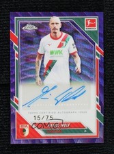 Marius Wolf Chrome Bundesliga 2025 Purple Wave Refractor /75 Auto