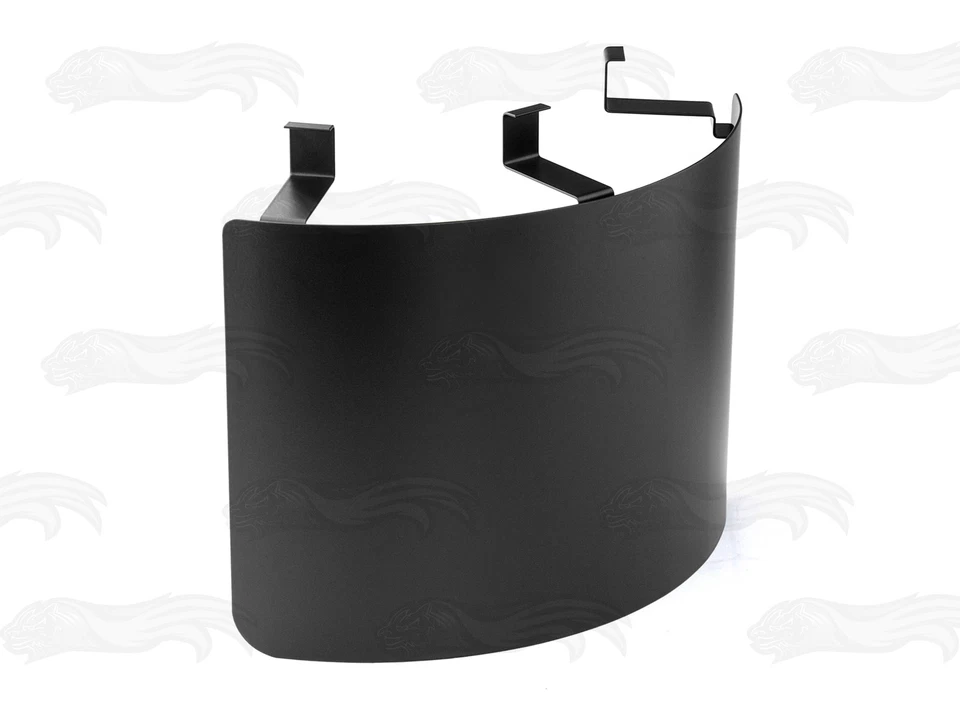 2.5"-4" BLACK Stainless Steel Universal Air Intake Cone Filter Heat Shield Cover - Image 2 of 4