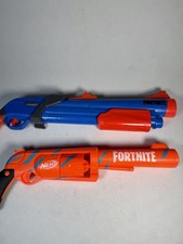 Nerf Fortnite TS SR Blaster Lot of 2 Foam Dart Guns Tested Working