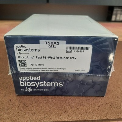 APPLIED BIOSYSTEMS MicroAmp Fast 96-Well Retainer Tray 4358305 (10 trays)