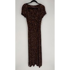 SOFT SURROUNDINGS CAITY JERSEY KNIT MAXI DRESS MEDIUM NWT ABSTRACT PAISLEY FLARE