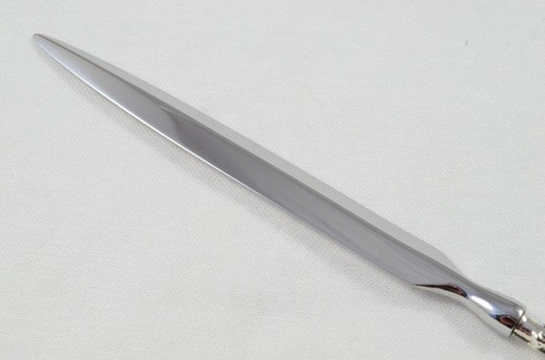 Antique Birmingham Sterling Silver Handle Letter Opener Charleston Pattern 1908 - Picture 5 of 6