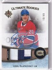 2022-23 Ultimate Collection Juraj Slafkovsky Rookie Patch Auto RC 10/49 RPA