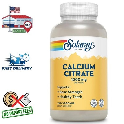 Citrato de Calcio 1000mg | 240 Cápsulas | Suministro para 60 Días