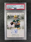 2020 Panini Origins JORDAN LOVE Rookie RC Auto Green Bay Packers #RA-JL PSA 10