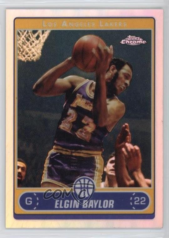2006-07 Topps Chrome Refractor Elgin Baylor #158 HOF 11z5