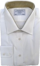 Charles Tyrwhitt Classic Fit Shirt 17/35 BNWT White Long Sleeve Formal New Work