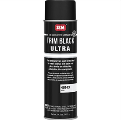 SEM Products 49143 Trim Black Ultra Satin Finish