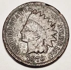 1870 P Indian Head Cent Penny  *F - FINE DETAILS*