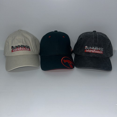 #ad Bunnings Hats X3 Brand New The Block Limited Edition Beige Green Black Free Post AU $39.99