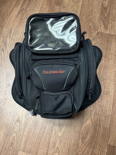 Tourmaster Tri-Bag Elite Strap Mount Black Tank Bag System (HT-2-1)