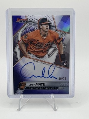2025 Bowman Best Coby Mayo Purple Rookie Autograph /75 #B25-CM Orioles RC