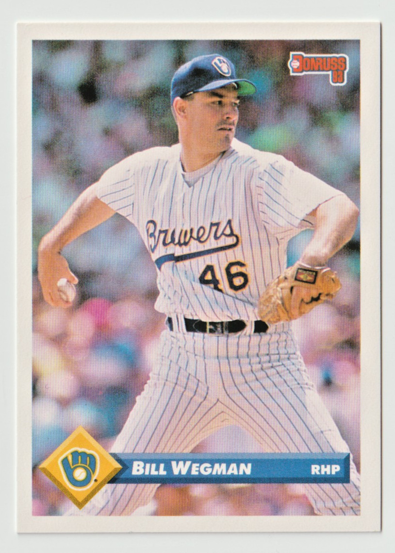 1993 Donruss Baseball #17 Bill Wegman - Milwaukee Brewers