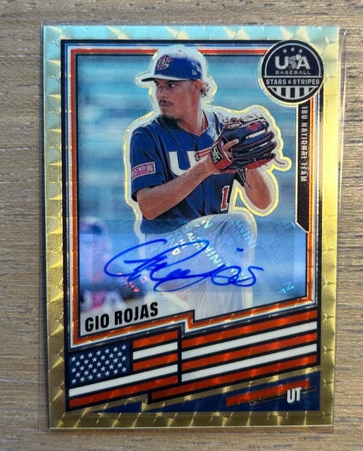 2026 Panini Prizm Stars Stripes Gio Rojas Gold Vinyl Auto 1 of 1