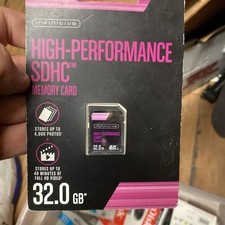 Infinitive 32GB High Performance SDHC Memory Card Black sealed