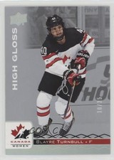 2017 Upper Deck Team Canada Juniors High Gloss 10/25 Blayre Turnbull #40 5sy