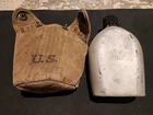 WW2 US Military Canteen 1945 Aluminum S.M. Co. WWII With Cover