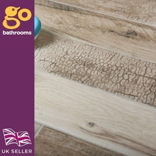 Matt Porcelain Beige Bone Wood Effect Rosin Plank Indoor Tile CUT SAMPLE