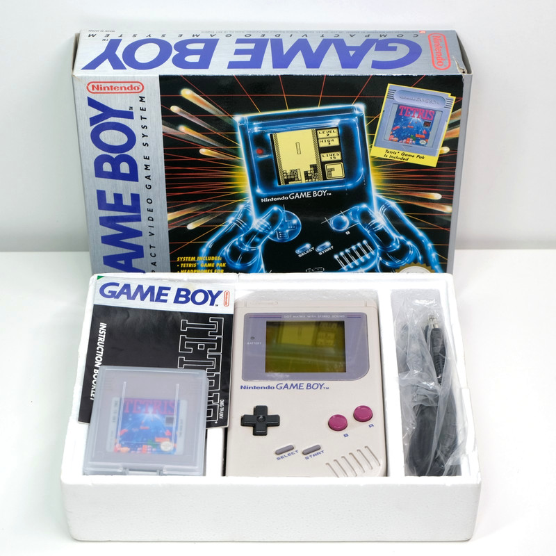 Nintendo Game Boy Console With Original Box & Paperwork CIB Tested & Working