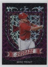 2021 Panini Chronicles Crusade Purple Velocity Prizm Mike Trout #19 0u2j