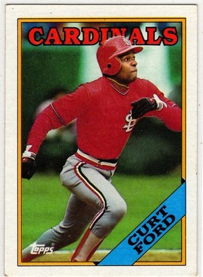 1988 Topps Baseball Curt Ford No. 612 St. Louis Cardinals