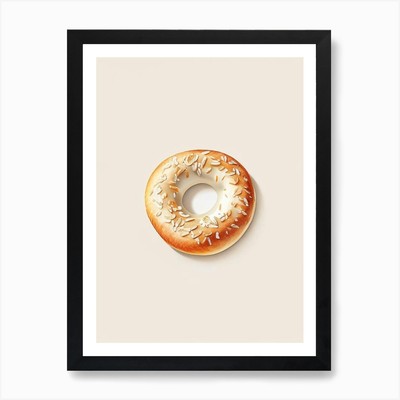 New York Bagel Marker Art 1 Art Pri gerahmtes Wandbild Poster Leinwanddruck Bild