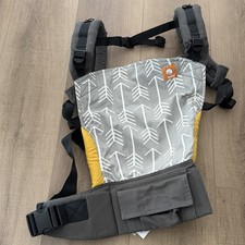 Tula Standard Baby Yellow Gray Arrows Cotton Lightly Used