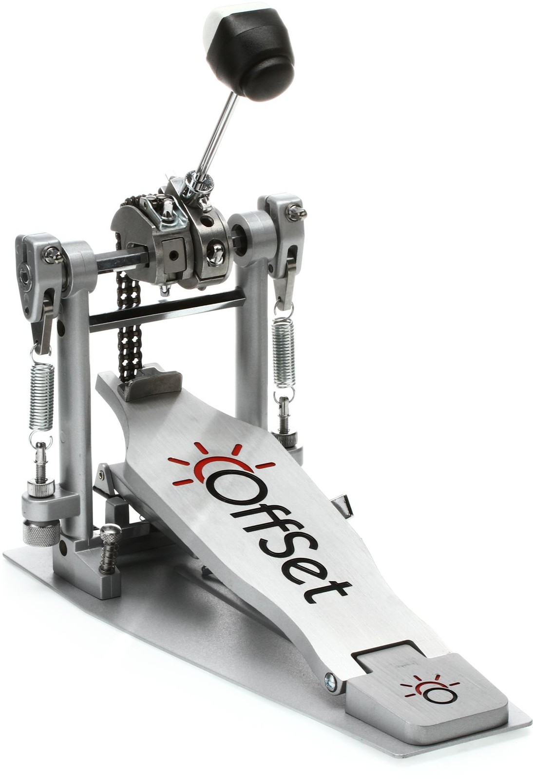 Одиночная педаль басового барабана со смещенной подошвой