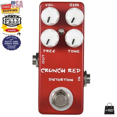 MOSKY CRUNCH RED Distortion Guitar Effect Pedal Full Metal Shell True Bypass