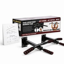 Wall Mounted Pull Up Bar Heavy Duty Chin Up Fitness Station Home Outdoor 36-14