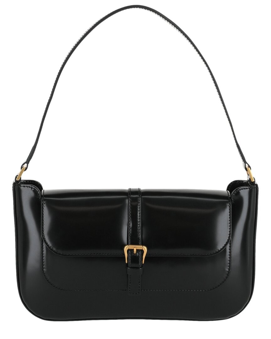 By Far Miranda Patent Shoulder Bag Women's Black