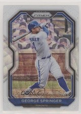 2021 Panini Prizm Tier II White Wave Prizm George Springer #185 0m68