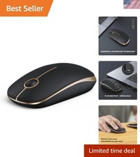 Wireless Mouse, 2.4G Slim Portable Computer Laptop Mouse with Nano Receiver Q...