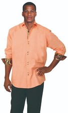 Men's 60 Cotton 40 Polyester Shirt Design Stitching collar Solid Color AH 603