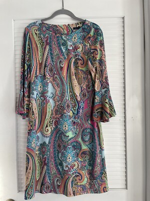 tommy hilfiger pink paisley dress NWT: Tommy Girl by Tommy Hilfiger Tiered Halter Mini Party Dress in Paisley XL