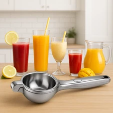 New Metal Lemon Squeezer Lime Hand Press Juicer Stainless Steel Fresh Juice Tool
