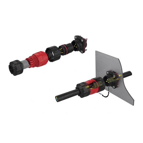 CNLINKO 5 Pin Power Signal Circular Connector Male Plug Outdoor Waterproof IP67 - Image 4 of 4