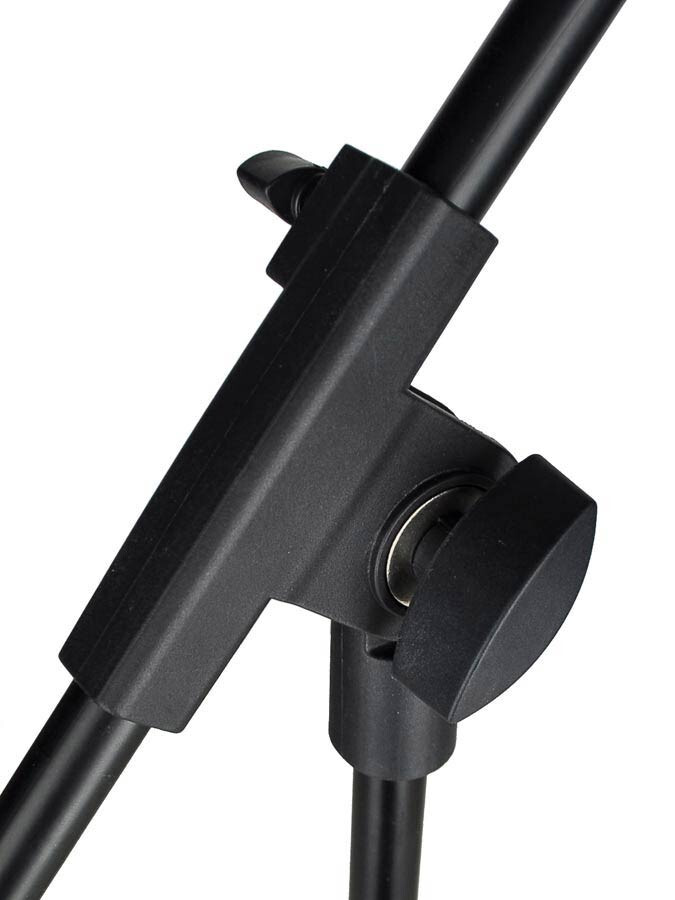 Pied micro chant noir réglable universel support microphone télescopique
