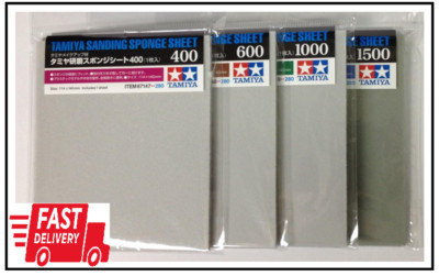 Tamiya Sanding Sponge Sheet 4-Type(#400,#600,#1000,#1500) Set