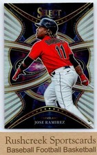 2022 Panini Select #P13 Jose Ramirez Silver Prizm Phenomenon Holo