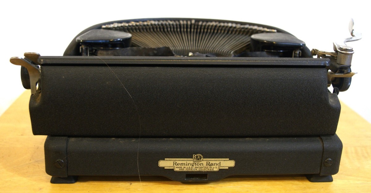 Vintage 1940s Remington Rand Deluxe Model 5 Typewriter with