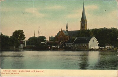 CPA AK Amstel nabij Ouderkerk a/d Amstel NETHERLANDS (713886)