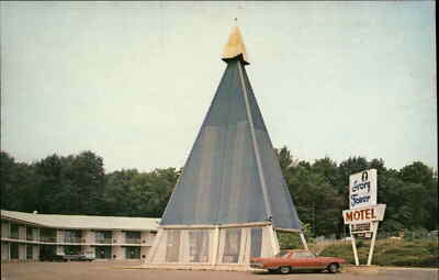 Greenbrook New Jersey NJ Ivory Tower Motor Inn Hotel c1950s-60s Postcard