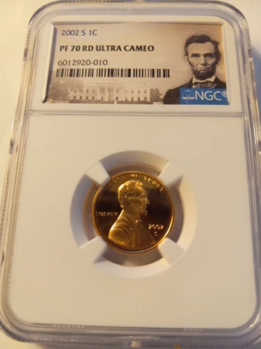 2002-S Lincoln Memorial Cent NGC PF70 RED ULTRA CAMEO - Perfect GEM GRADED PROOF