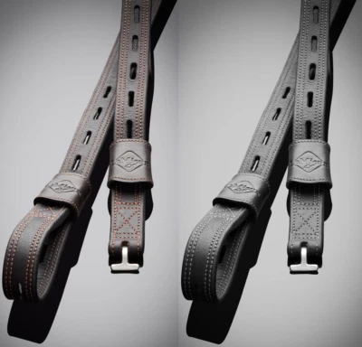 LeMieux Vector Close Contact Steigbügelriemen Mono Nylonkern Webber braun/schwarz