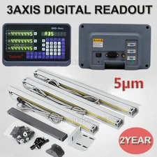 2/3 Axis DRO Display Kit Linear Scale Digital Readout For Bridgeport Mill Lathe