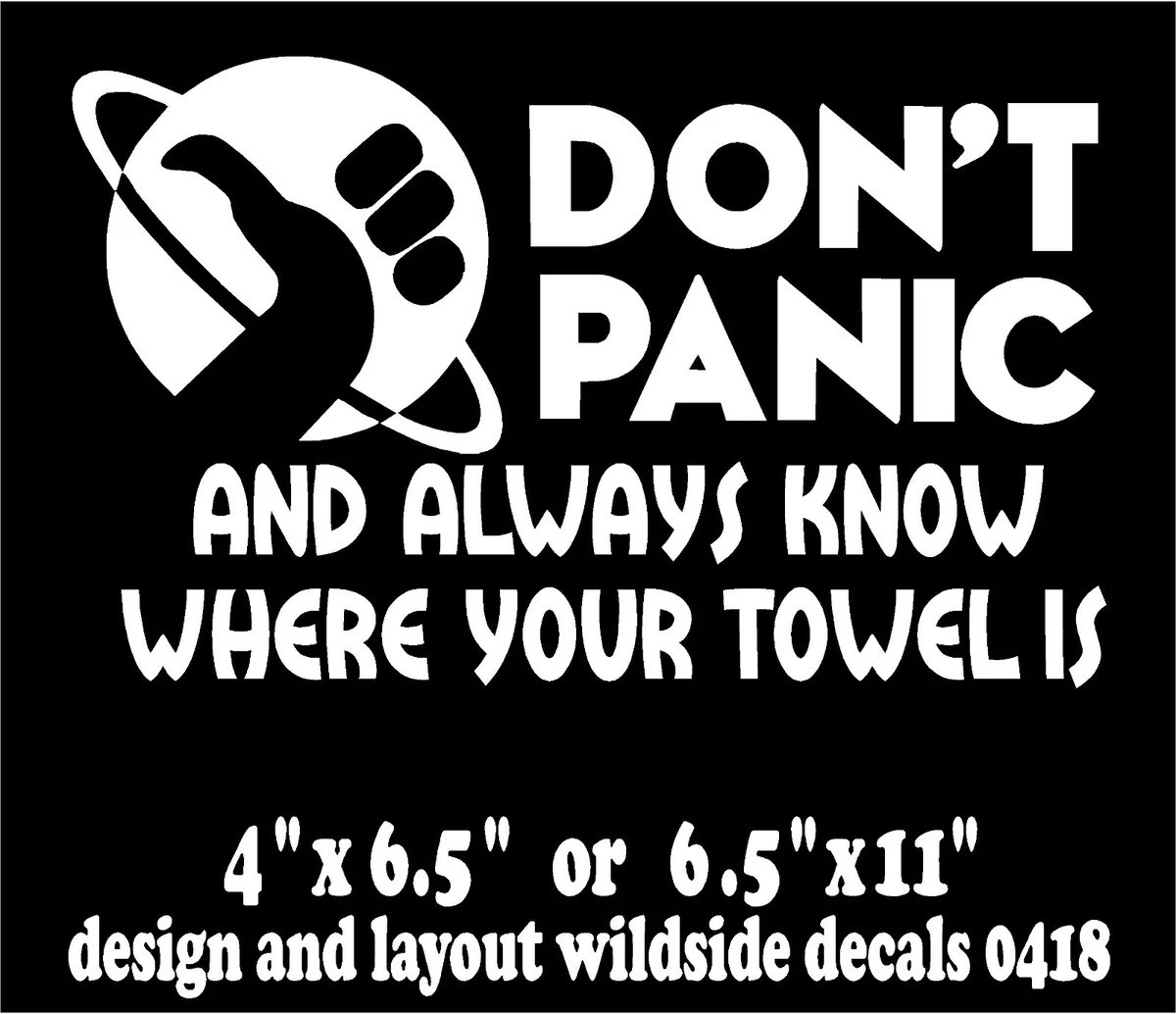 Don't Panic - Hitchhikers Guide | Greeting Card