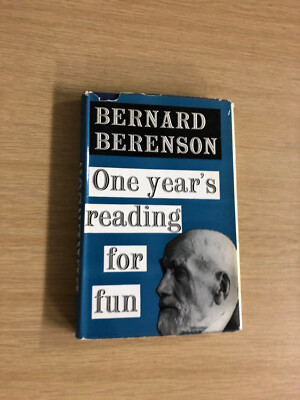 One Year's Reading For Fun (1942) by B. Berenson - Pub: Weidenfeld 1960 Hardback