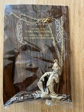 Vintage dime store Justen novelty creepy clown necklace pendant NOS Hong Kong